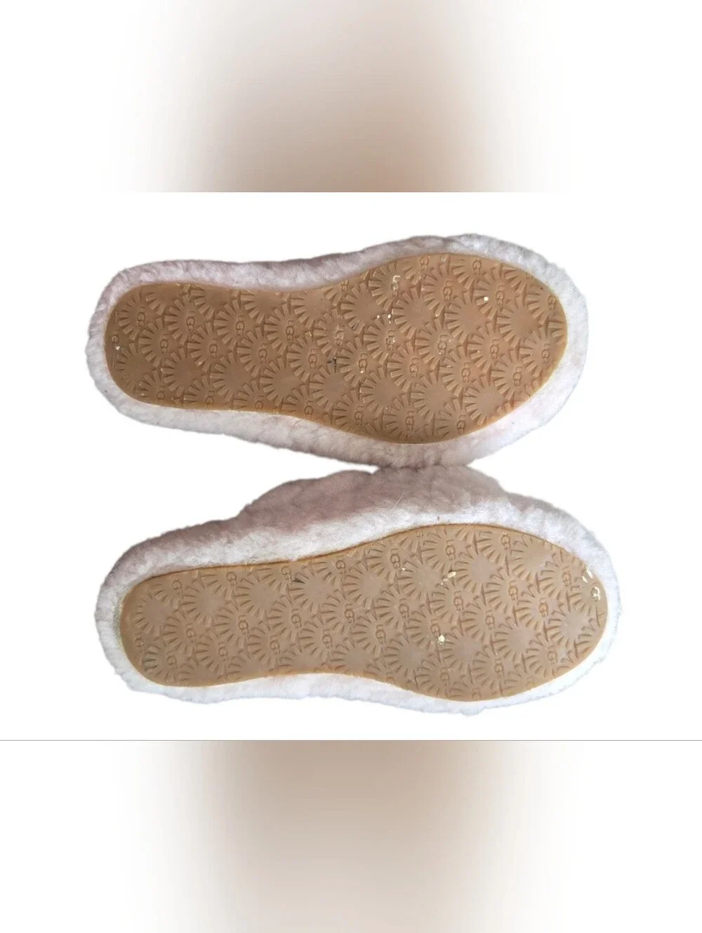 UGG Fluff Yeah Pink Sheepskin Slingback Slide Slippers Kids Girls Size 13